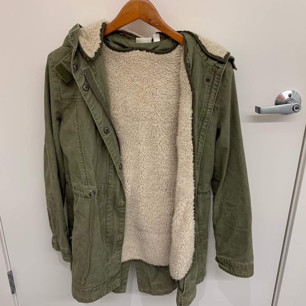 BP anorak parka jacket with removable lining xs